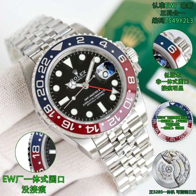 EW Factory ROLEX GMT  904L Steel 3285 Movement Watch